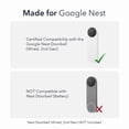 thumbnail image 7 of Wasserstein Doorbell Chime for Google Nest Doorbell (Wired, 2nd Gen) - Nest Doorbell Chime with Wired Transmitter (White) - NOT Compatible with Nest Doorbell (Battery) - Doorbell NOT Included, 7 of 7