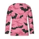 thumbnail image 4 of Ailaofu Ladies Long Sleeve Halloween and Christmas Decorative Basic V-Neck Casual Shirt Fashion Tops, 4 of 5