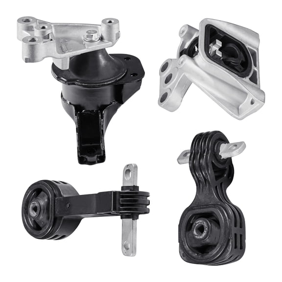 VEVOR Engine Motor Mount and Transmission Mount Kit Replacement, Set of 4, Compatible with 2006–2010 Honda Civic 1.8L L4 Automatic, Replace OE# A4530, A4546, A4543, A4534, Secure Support