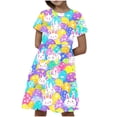thumbnail image 4 of LOVZFMLL Girl's Halloween Pattern Long Sleeves Court Style Dress, 4 of 6