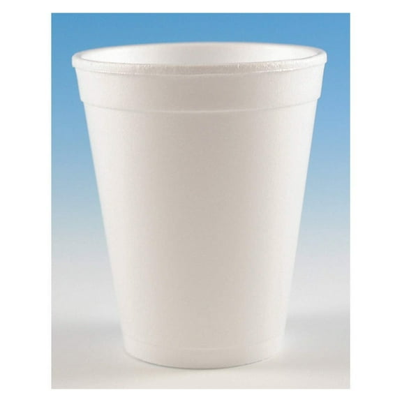 H10S Foam Cups, 10 oz, White 1000 Count