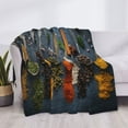thumbnail image 3 of Yiaed Various Herbs And Spices In Spoons Print Blanket Throw Blanket Soft Cozy Flannel Blanket for Home Bed Sofa Couch Chair-50"x40", 3 of 6