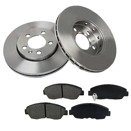 [2 Disc 4PADS]303mm Front Brake Rotor & Pads fit Chevrolet Impala OE (Best Quality Brake Rotors)