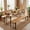 Natural-70", variant on ELLEGNT 47" Folding Picnic Table with Benches - 3-Piece Outdoor Dining Set for 6, Fir Wood & Metal Frame