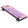 thumbnail image 4 of Teclado mecánico NikouMX a prueba de agua 87 Teclas 26 Color RGB para juegos Interruptor azul claro para PC con Windows Púrpura Rosa Blanco, 4 of 8