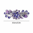 thumbnail image 2 of Elegant Rhinestone Wedding Hair Clip Bridal Barrettes with Cz Stones for Women's Headwear Accessories, 2 of 8