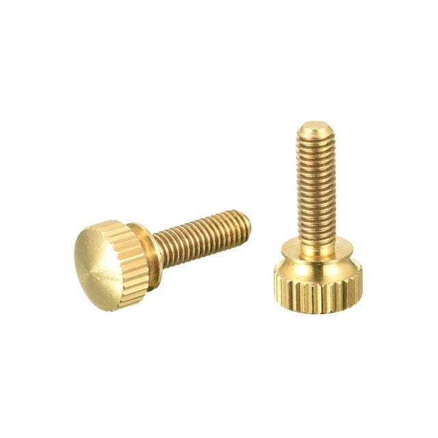 2uds Moleteado Pulgar Tornillos, M5x16mm Latón Hombro Pernos Escalonado Agarre Perillas Sujetadores para PC, Electrónico, Mecánico