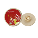 thumbnail image 1 of Broche de oro metálico circular Unbranded Merry Chistmas Deer, 1 of 3