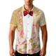 thumbnail image 2 of Ceisia Fashion Unisex Men Women Casual Short Sleeve Printed Turndown Collar Button Gift Shirt, 2 of 9