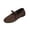 Brown, variant on Women's Loafers Lace Up Round Toe Flat Shoes Casual British Style Lightweight Comfortable Walking Moccasins Spring Fall Daily Wear(42)