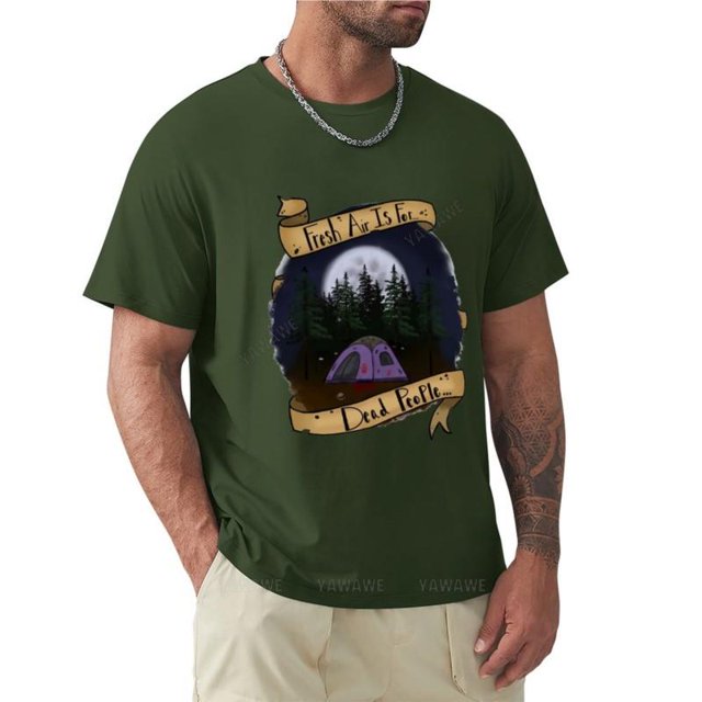Camiseta de verano para hombre camisetas Don't Hike camisetas lisas para hombre camisetas de gato