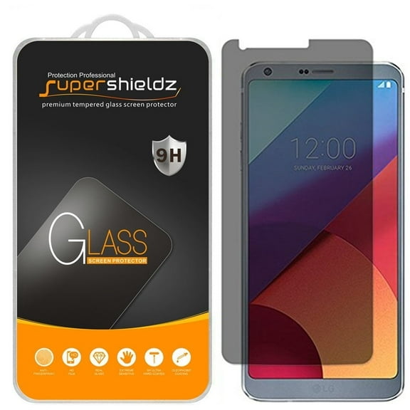 [2-Pack] Supershieldz for LG G6 / G6 Duo Privacy Anti-Spy Tempered Glass Screen Protector, Anti-Scratch, Anti-Fingerprint, Bubble Free
