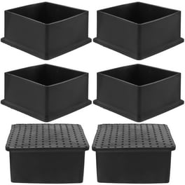 Chair Leg Floor Protectors 16Pack 35mm 1.38 Square PVC Felt Chair Leg Cover Caps Clear White Walmart