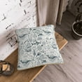 thumbnail image 5 of KLL Vintage Sailboats Decorative Throw Pillow Covers Velvet Soft for Couch Sofa Bedroom Living Room Outdoor (No pillow core)- 20"x20", 5 of 5