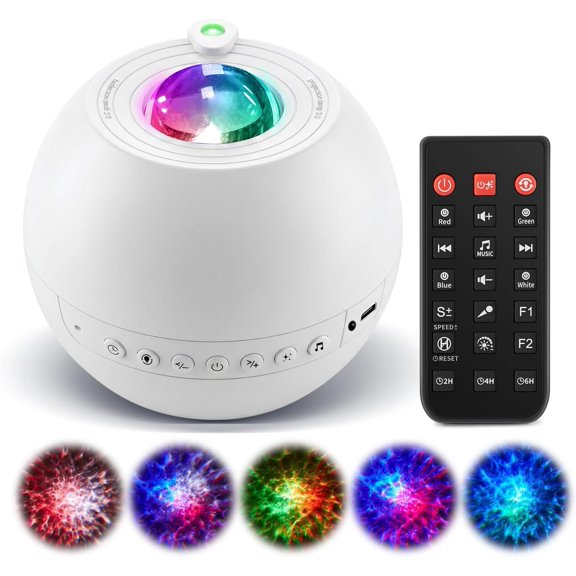 Sound Machine Light Projector, 30 Sleep Sounds for , Speaker | 3-in-1 Sound Machine: 30 sleep sounds (white/brown noise, fans, rain), 5.3 speaker & 15-color light projector.