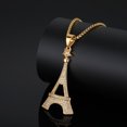 thumbnail image 5 of Vintage Paris Eiffel Tower Pendant Necklaces for Women Men 14K Yellow Gold Chain Paris Tour Gift Jewelry collier, 5 of 6