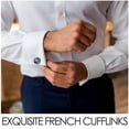 thumbnail image 3 of unbranded 1 Par De Cufflinks Para Vintage Con De Mapa Mundo En Color Para Camisas Formales, 3 of 7