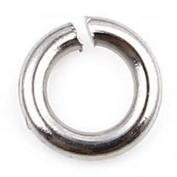 HDSupplies 100 Pieces - 304 Stainless Steel Jump Rings - 4mm - 20 Gauge (0.8mm Thickness)