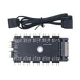 thumbnail image 3 of 5V 3pin RGB LED Hub SATA Power Cable Splitter for Desktop Lighting Management Compatible for Various Motherboards, 3 of 11