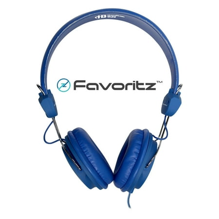 UPC: 0681181621552 | HamiltonBuhl Favoritz TRRS Headset with In-Line Microphone – Blue