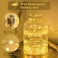 thumbnail image 5 of Fairy Lights Battery Operated,16Ft/5Meter 50 LEDs Silver Wire 8 Mode String Lights with Remote & Timer for Bedroom Christmas Party Wedding Decoration (Warm White), 5 of 9