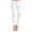 White, variant on G-Style USA Women's Biker Style Ripped Zip Rider Jogger Pants RJJ777 - Olive - 2X-Large