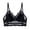 Black, variant on Lace Bras for Women Comfortable Breathable Racerback V Neck Wireless Triangle Bralettes