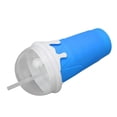 thumbnail image 2 of Frozen Smoothies Cup Reusable Explosionproof Soft Silicone Frozen Squeeze Cup Smoothies Maker Cup with Dual Use Straw for DIY Blue, 2 of 3