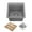 Metallic Grey, variant on KRAUS Bellucci 18 Granite Composite Workstation Drop-In Top Mount Single Bowl Kitchen Bar Sink in White with Accessories