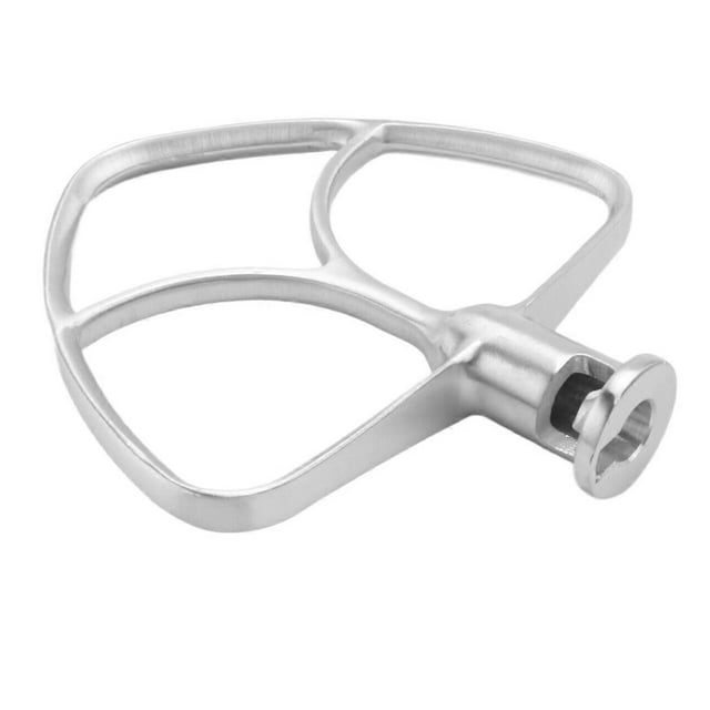 Stainless Steel Flat Stirrer Attachment for 4.5-5 Quart Stand Mixer with Tilting Head, Dishwasher Sa