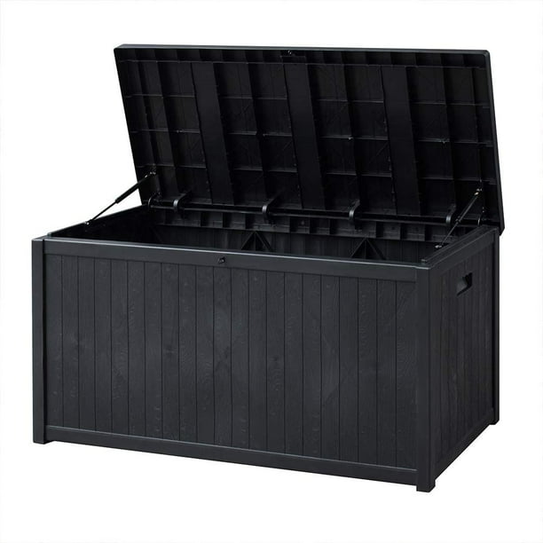Outdoor Deck Storage Box, Patio Waterproof Storage Bin Outdoor Cushion