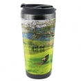 thumbnail image 1 of Nature Travel Mug, Panoramic Public Wiev, Steel Thermal Cup, 16 oz, by Ambesonne, 1 of 2