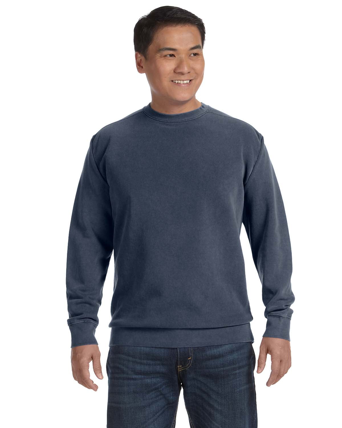 sweatshirt with denim sleeves
