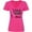 Hot Pink, variant on Inktastic Breast Cancer Awareness Nobody Fights Alone Pink Ribbon Women's V-Neck T-Shirt