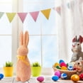 thumbnail image 6 of Beautynvta Easter Decoration, Glitter Bunny Figurines with Bow Ties, Standing Foam Rabbit Statue for Easter Centerpieces, Spring Home Tabletop Shelf Decor, 9.1''x2.76'', 6 of 7