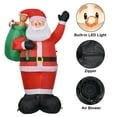 thumbnail image 7 of 6 FT Christmas Inflatable Santa Claus Outdoor Decorations, Blow up Santa Claus With Gift Bag, Stable Xmas Santa Carrying Present Sack, Holiday Decor for Yard Garden Lawn, Built-in LED Light, 7 of 7