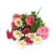 thumbnail image 4 of Ramo de flores artificiales con hojas verdes, realista, resistente a los rayos UV, de seda, para interior y exterior, jardín, patio, balcón, decoración del hogar., 4 of 8