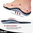 thumbnail image 3 of VALSOLE 220+ lbs Plantar Fasciitis Insoles Arch Support Shoe Inserts Men Women Gel Running Insoles for Flat Feet - Orthotics High Arch Boot Insoles, 3 of 5