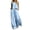 Light Blue, variant on Two Piece Sets for Women Summer Outfits Round-Neck Sleeveless and Long Pants Casual 2PC Sets