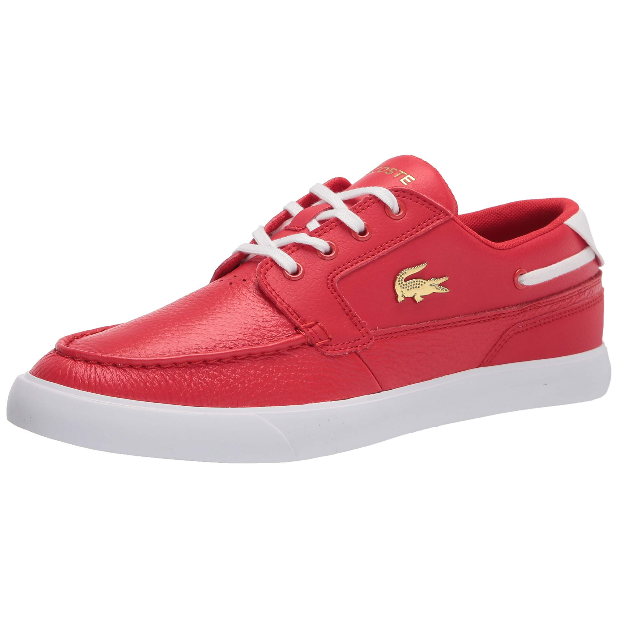 Gendanne puls Udvalg Lacoste mens Men's T-clip Sneakers Boat Shoe, Red/Wht, 10 US | Walmart  Canada