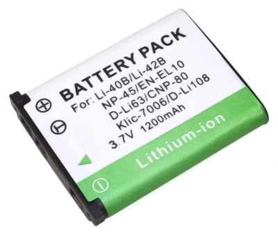 Olympus FE-340 Battery 2X Pack Replacement for Olympus LI-40B 800mAh, 3.7V, Lithium-Ion LI-42B Digital Camera Battery 