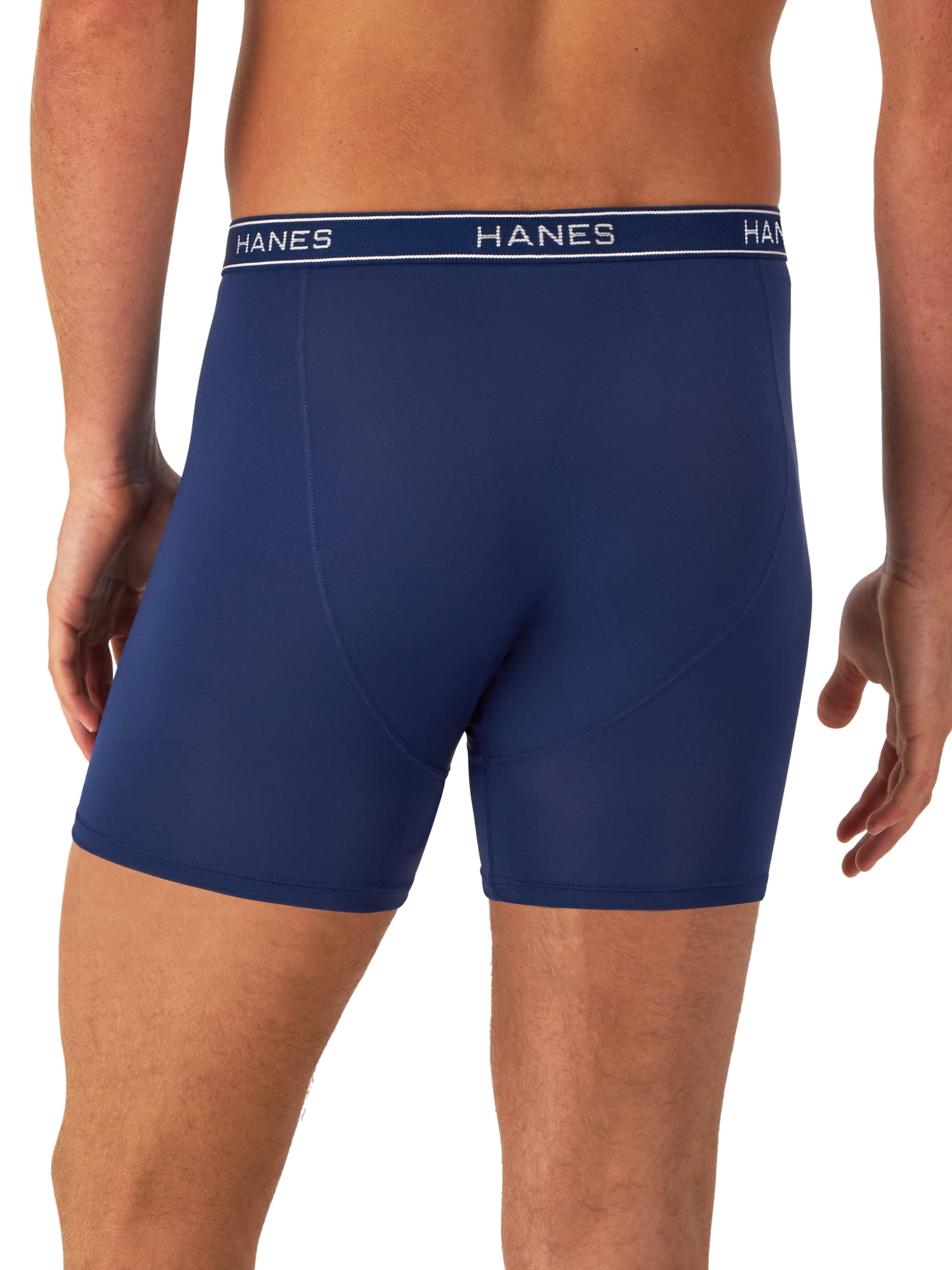 Hanes Men’s Value Performance Stretch Boxer Brief Underwear, Assorted, 3-Pack
