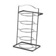 thumbnail image 2 of Estantería cocina 5 niveles para decoración habitaciones, ahorra espacio, estilo industrial, resistente a la corrosión, fácil instalación, Negro, 2 of 8
