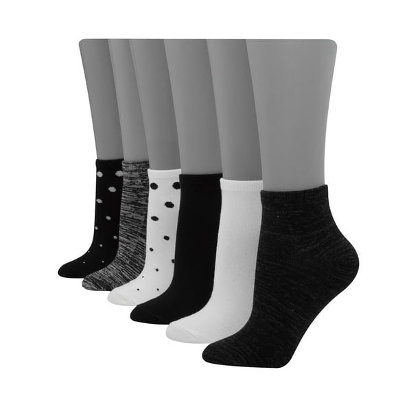 Hanes Women's ComfortSoft Ankle Socks, 6 Pack