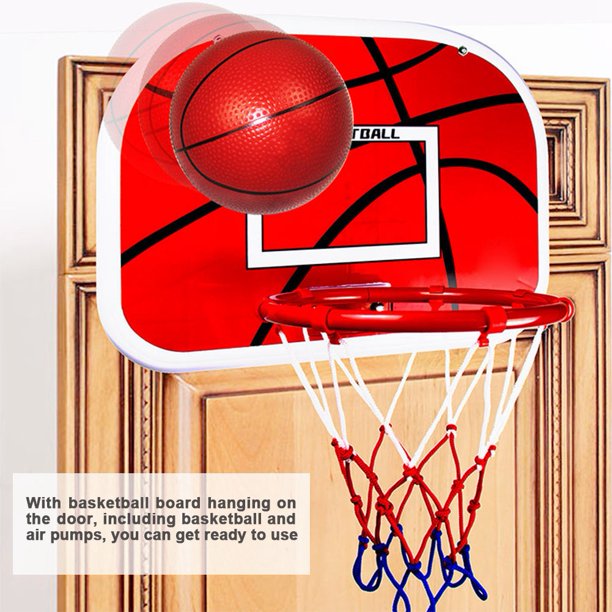 Kritne Basketball Toy, Indoor Mini Adjustable Hanging Basketball Hoop