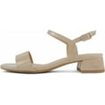 thumbnail image 2 of Soda Shoes Women Ankle Strap Sandals Low Block Heel Single Band EPISODE-S Beige Nude Patent 11, 2 of 5