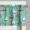 thumbnail image 3 of Ambesonne Nautical Window Valance, Sea Transport Ships Boats, 54" X 18", Multicolor, 3 of 5