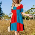 thumbnail image 4 of Vestido de manga corta con trasero de cerdo, vestido de verano, ropa de verano diaria para mujer, vestidos de mujer, vestido, 4 of 7