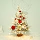 thumbnail image 2 of Nuevo árbol pequeño flocado verde para decoración de mesa, árbol de Navidad, decoración navideña, mini decoración de mesa, accesorios festivos, 2 of 7