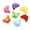 100Pcs Butterfly 15X11mm, variant on Mixed Color Acrylic Faceted Charm Beads "Bead in Bead" Pick Your Shape-100Pcs Star 12mm